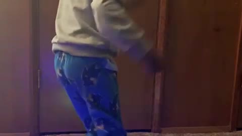 Cute boy dancing to Hip Hop