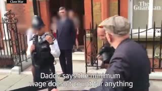 ‘Your daddy is a horrible person’ protesters shout at Jacob Rees-Mogg's children