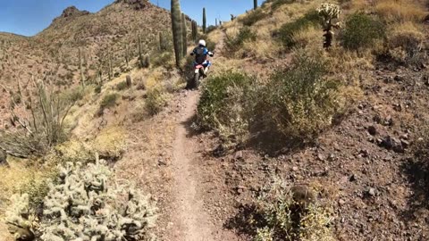 Motorcycle single track ride