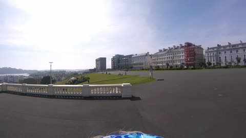 Plymouth Hoe Go Pro cycle ride Ocean City