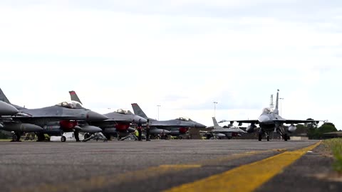 Finally, Ukraine used F-16 fighter jets