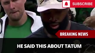 Jaylen Brown Speaks Out After Winning Finals MVP, Sends Powerful Message To Tatum