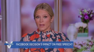 Joy Behar says Trump should stay banned on Facebook