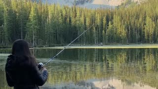 Solo hiking to camp in the dark. Pushing comfort zones to fish early in the morning at remote lakes