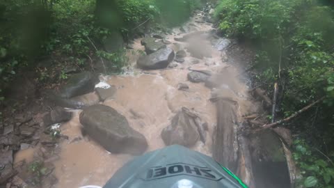 Hard Enduro Training - Riding up the flooded White Whale at Kairos Resort