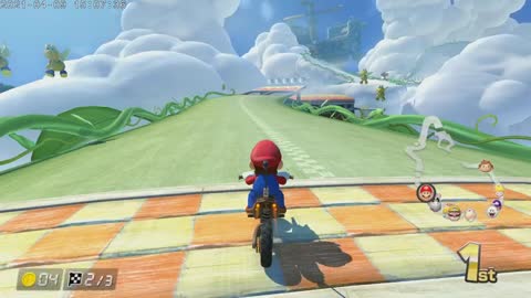 Mario Kart 8 Deluxe Switch Mario Part 13 Cloudtop Cruise