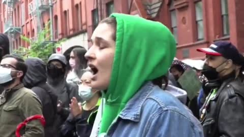 Abortion activists/protesters outside Catholic Church