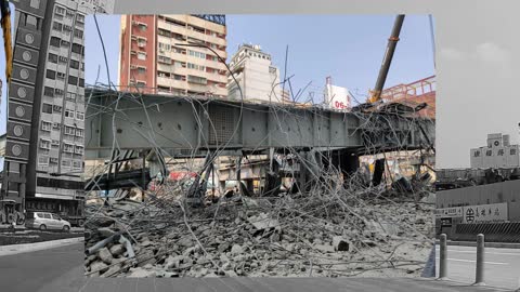 Dismantling Zhongbo Bridge 中博高架橋 🇹🇼 (2021-03) {slideshow}