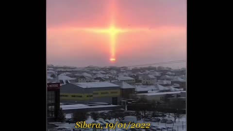 Apparizione croce di fuoco in Siberia. 19/01/2022