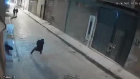 Man Tries to Kick Dog, Gets INSTANT Karma