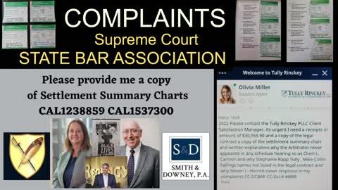 COMPLAINTS SUPREME COURT SMITH DOWNEY PA DOUGLAS W. DESMARAIS TULLY RINCKEY PLLC CHERI L. CANNON / RaffyTulfoInAction / President Bong Bong Marcos / President Trump / President Biden / President Duterte / SMNI News / FoxBaltimore