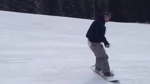 Collab copyright protection - guy snowboarding hill fall faceplant