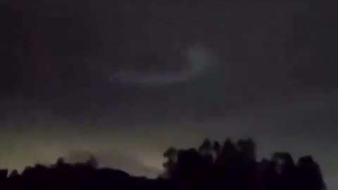 UAP / UFO Making Snake shape in the clouds 2024