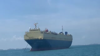 Big Ship Anchoring to harbour