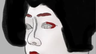 Tracing Drawing Geisha/Geiko/Geigi Woman