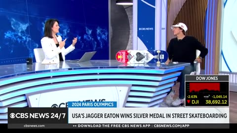 Jagger Eaton wins Olympics silver medal in street skateboarding