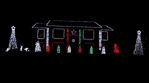 Casa en Connecticut deslumbra al vecindario con una muestra de luces navideñas