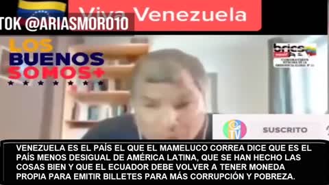 EL MAMELUCO RAFAEL CORREA Y EL LELO ARAUZ PIENSAN CONVERTIR A ECUADOR EN OTRA VENEZUELA