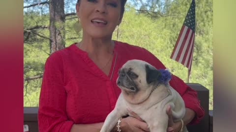 A Fourth of July Message from Kari Lake and Sushi The Pug!