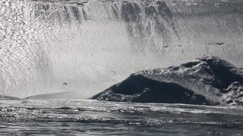 Large Iceberg Breaking near Ilulissat