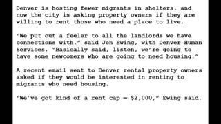 24-0307 - Denver Property Owners Asked to Rent to Illegal Immigrants