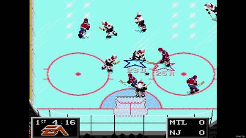 NHL '94 Sega Super Liga Game 14 - Len the Lengend (MON) at Tecmo Jon (NJD)