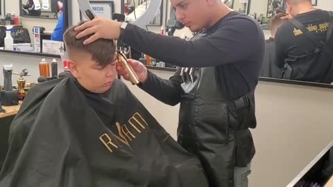My Son Getting A Fresh Cut!