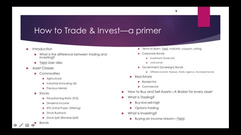 Weekly Webinar #8_ How to Trade - Invest a primer
