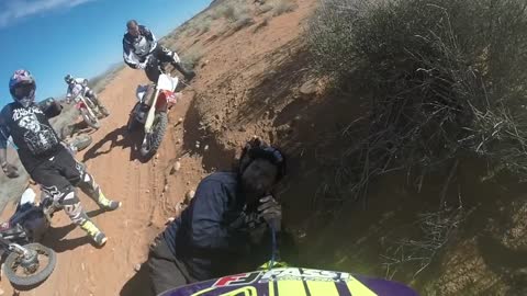 Incredible moment bikers find man missing in the desert for TWO days in viral video