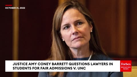 FLASHBACK- Amy Coney Barrett's SCOTUS Questions In Landmark Cases That Ended Affirmative Action