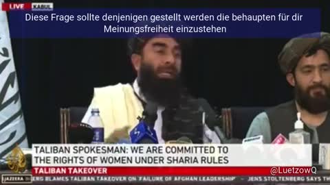 Taliban über Heuchelei zur Meinungsfreiheit