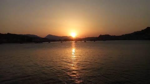 Sea sunset in Greece