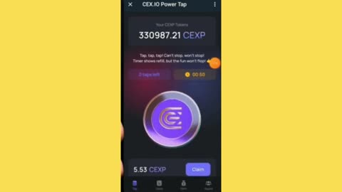 new mining minin app cex io mine cexp/earn /telegram