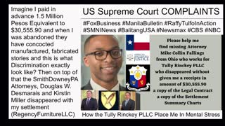 US Supreme Court Complaints - Tully Rinckey PLLC Albany New York - Formal Complaints EEOC - DLLR - AAA - President Biden - President Marcos - President Trump - President Duterte - SMNI News - Manila Bulletin - ABC - BBB - BBC - CBS - NBC - OneNewsPage