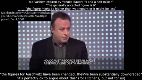 Christopher Hitchens asks: Was it really 6 Million? (2007 clip)