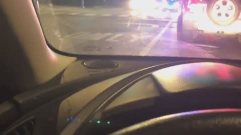Police Vehicles Collide During Emergency Response