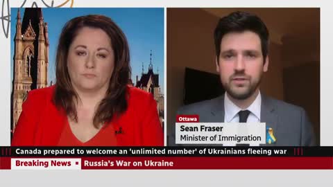 Canada prepared to welcome 'unlimited number' of Ukrainians fleeing war