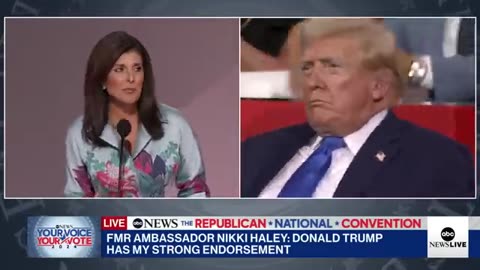 Nikki Haley gives Donald Trump her 'strongest endorsement' at RNC ABC News
