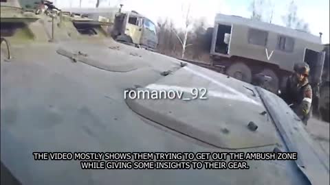Ukraine War-Russia Soldier Helmet Cam Captures his Unit Coming Under Ukraine Ambush