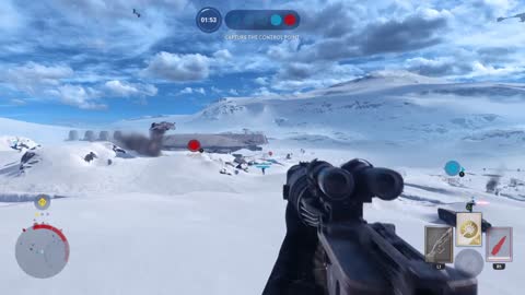 Star Wars Battlefront Snowspeeder Kill