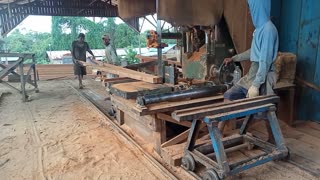 Large Bengkirai Sawmill, 5000 Millimeters Long#Sawmill