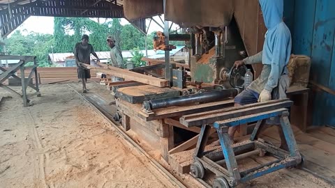 Large Bengkirai Sawmill, 5000 Millimeters Long#Sawmill