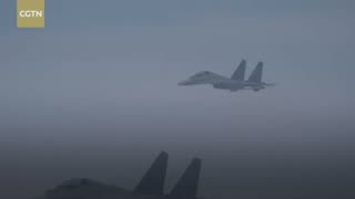 Chinese Air Force releases footage of joint patrol with Russia