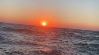 Perfect sunset with waves sound - Mykonos Greece - Cyclades