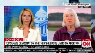 Sen. Patty Murray doesn’t answer the question when asked if she supports limits on abortion