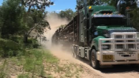 logging trucks