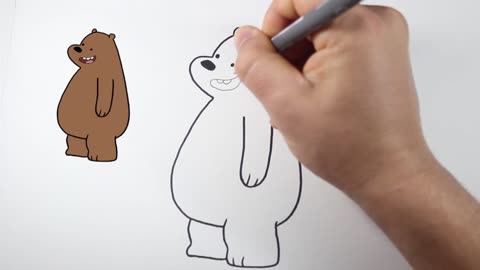 Teaching drawing how to draw a shooting star with the three bears steps