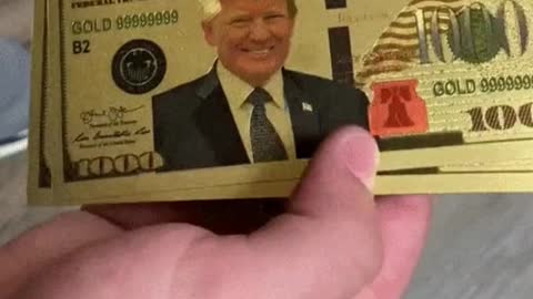 Trump Bucks new commemorative $1000 golden trump bill