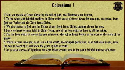 (51) - Colossians (KJV) Dramatized With Words