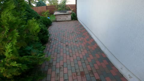 Client's squalid pavement after cleaning, part 2